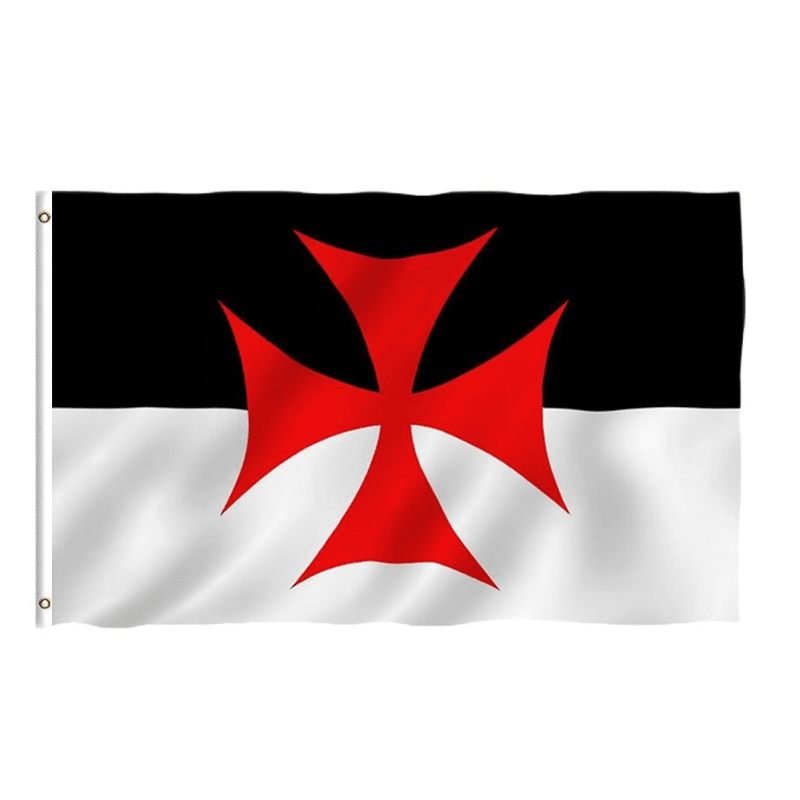 Red Cross Crusader Knights Templar Battle Flag-Globe Flags