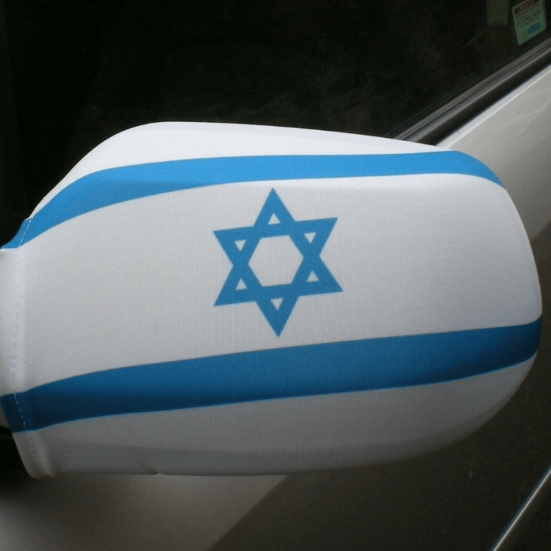 Israel Car Mirror Flag-Globe Flags