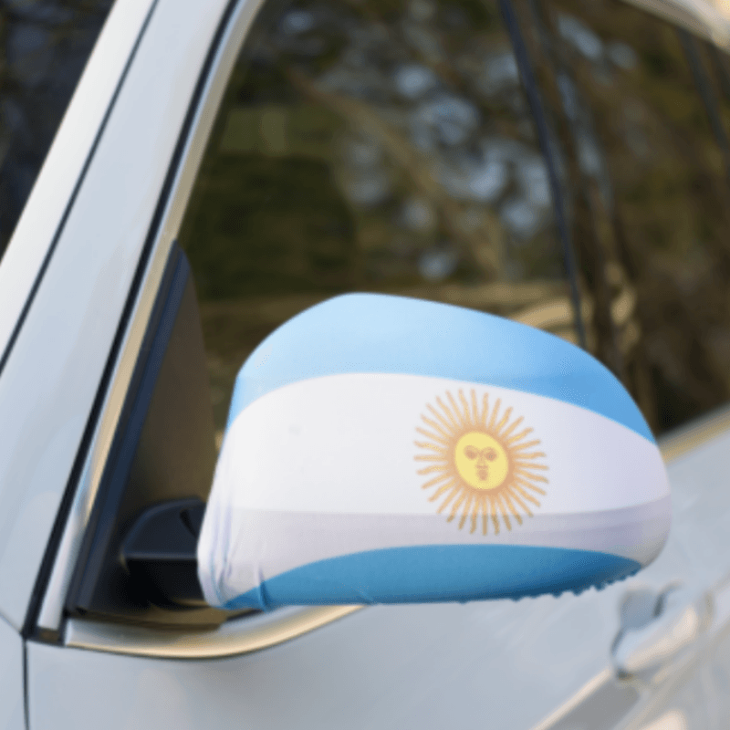Argentina Car Mirror Flag-Globe Flags