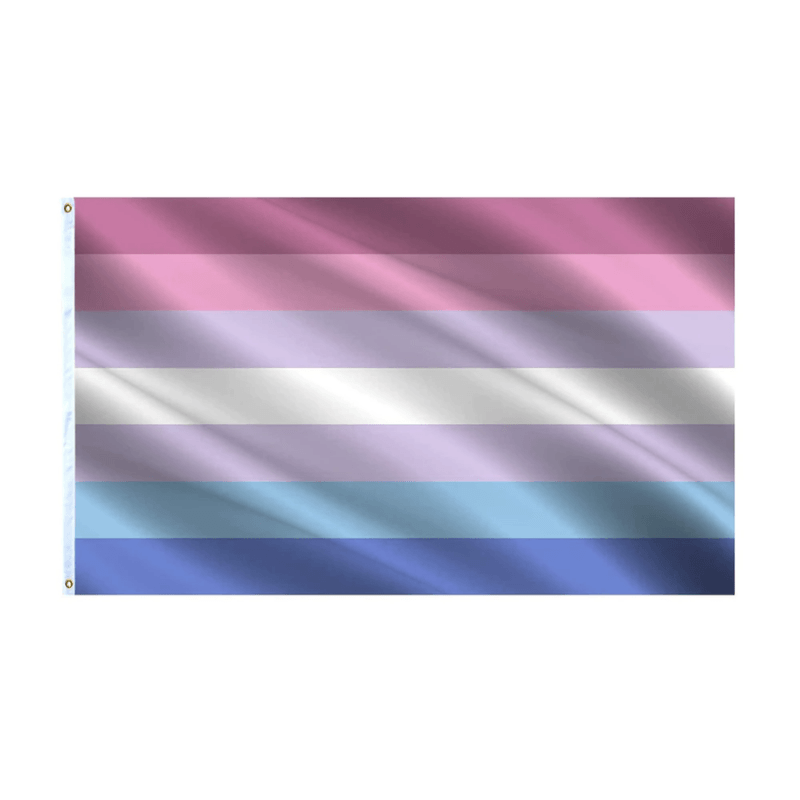 Bigender Pride Flag Banner-Globe Flags