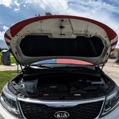 USA Car Hood Flag-Globe Flags