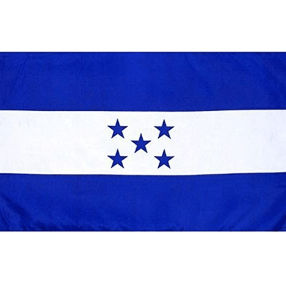 Honduras Terrace Flag - front view on white background