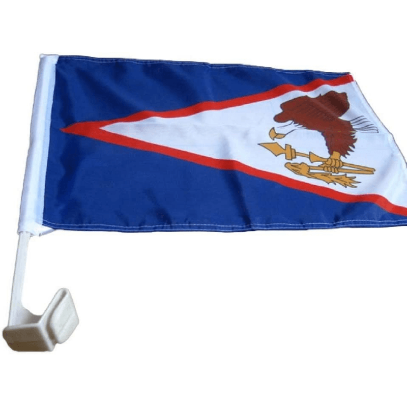 American Samoa Car Window Mounted Flag For Decor And Patriotism-Globe Flags