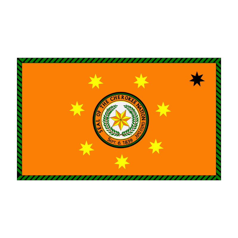 Cherokee Flag-Globe Flags