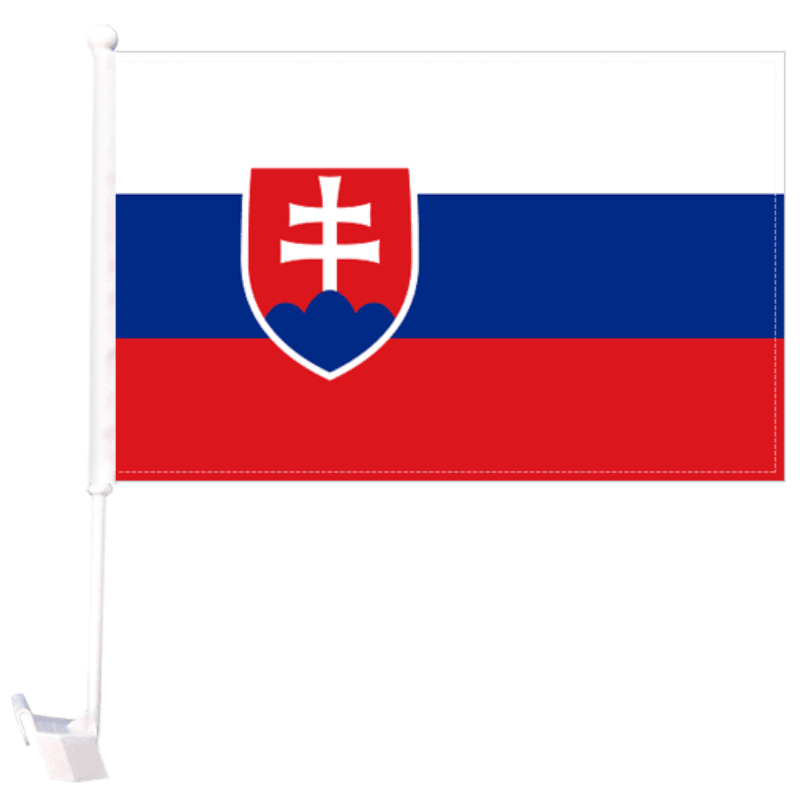 Slovakia Car Window Flag-Globe Flags