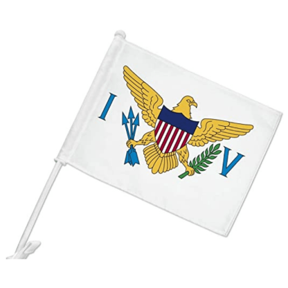 Virgin Islands Flag Car-Globe Flags