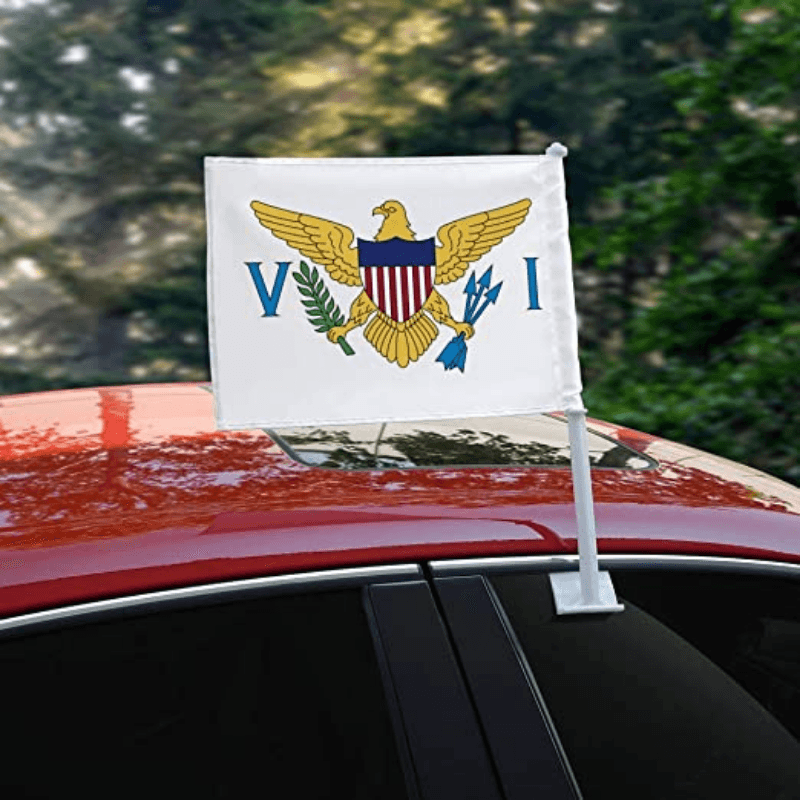 Virgin Islands Flag Car-Globe Flags