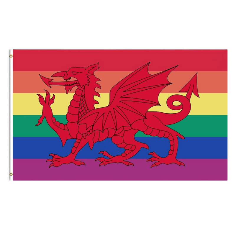 Rainbow Wales Pride Flag-Globe Flags