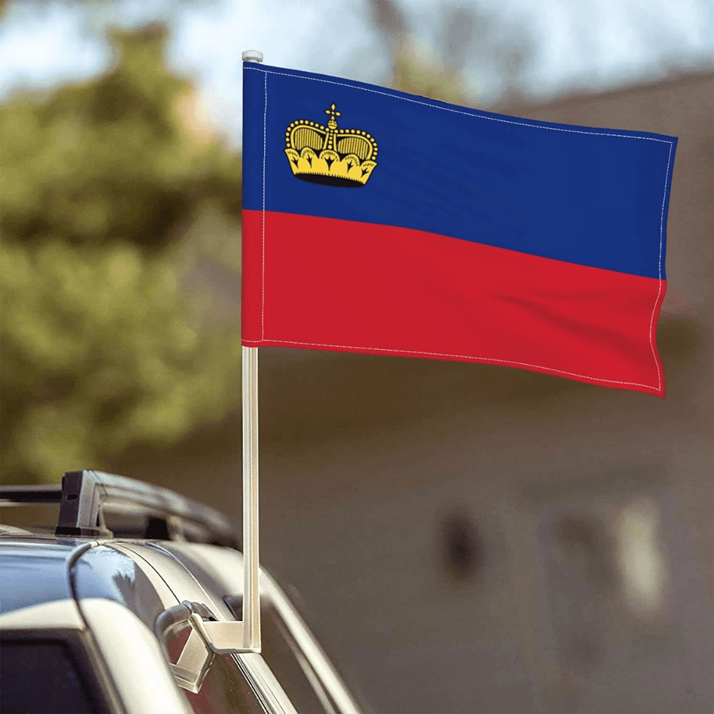 Liechtenstein Car Window Mounted Flag For Decor And Patriotism-Globe Flags