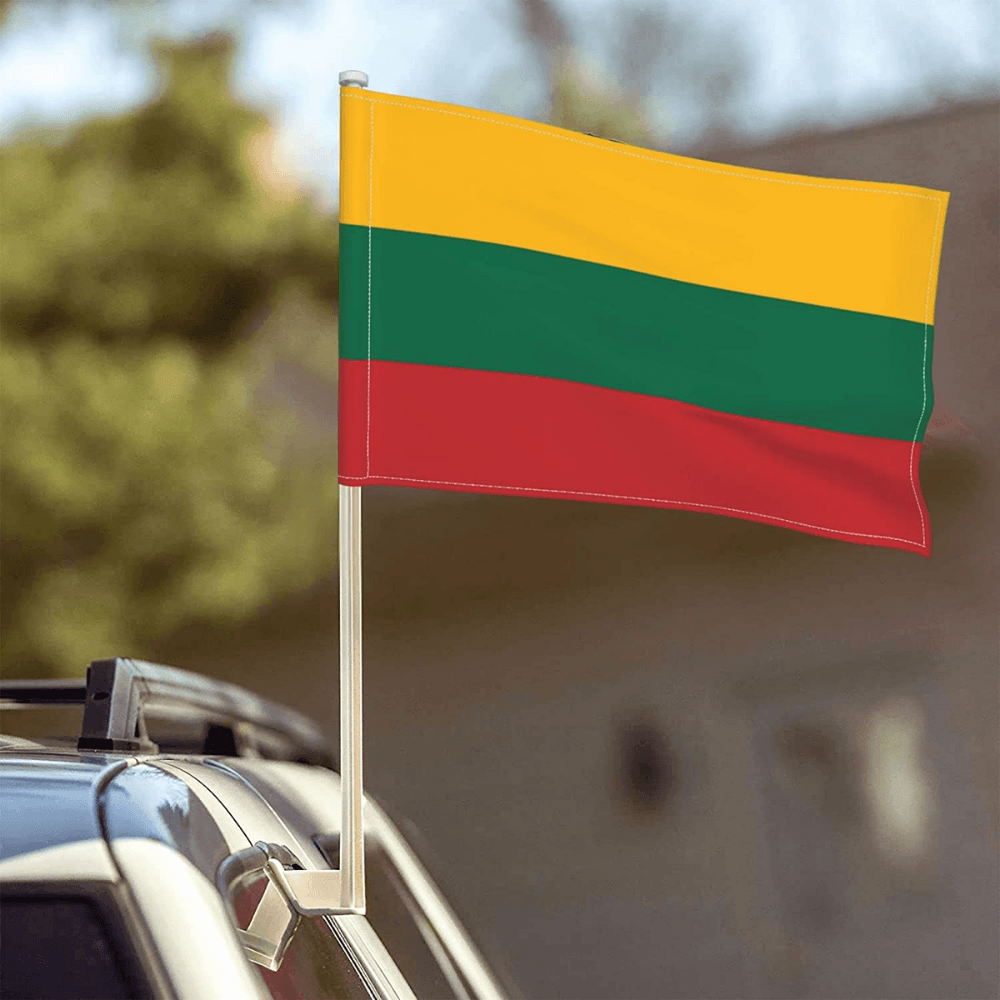 Lithuania Car Window Mounted Flag For Car Decor And Style-Globe Flags