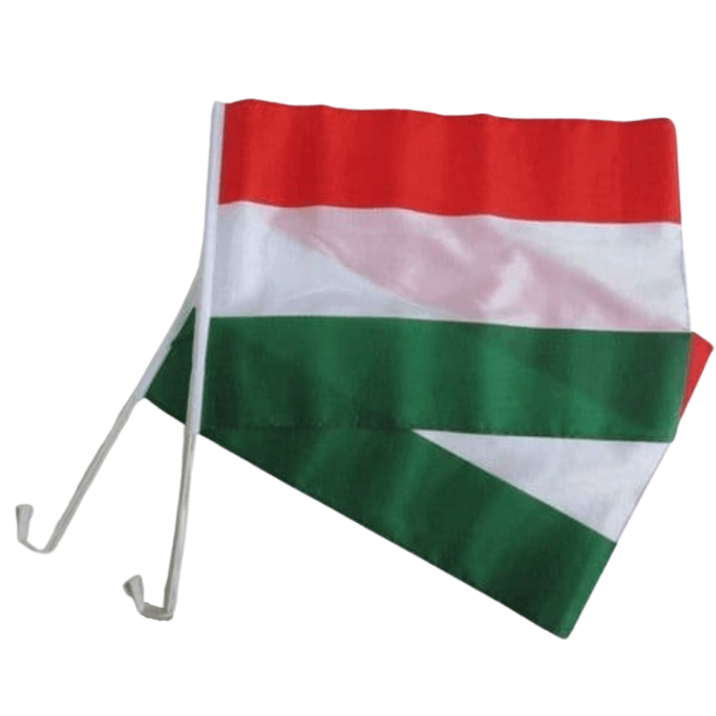 Hungary Car Window Mounted Flag-Globe Flags