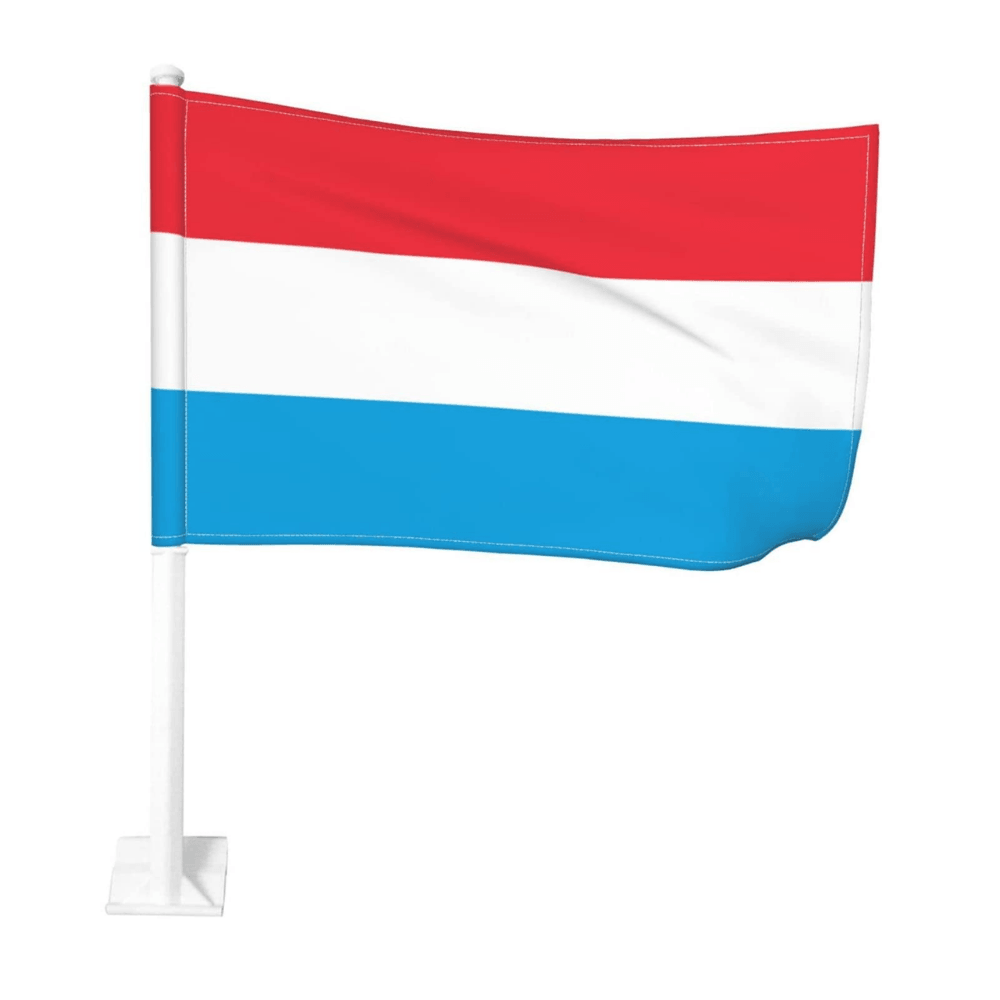 Luxembourg Car Window Mounted Flag For Car Decor-Globe Flags