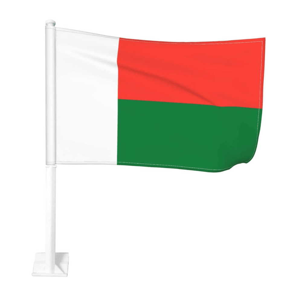 Madagascar Car Window Mounted Flag For Car Decor-Globe Flags
