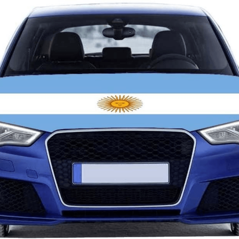 Argentina Car Hood Cover-Globe Flags
