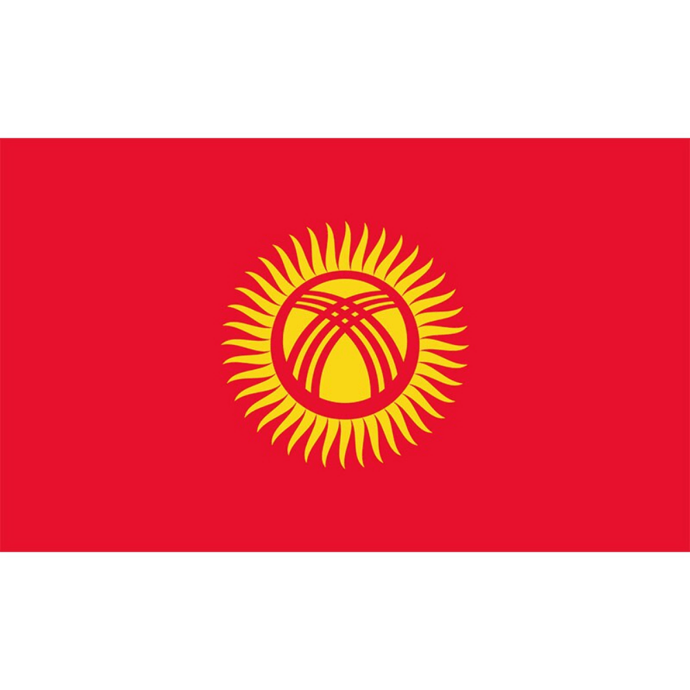 Kyrgyzstan National Country Flag-Globe Flags