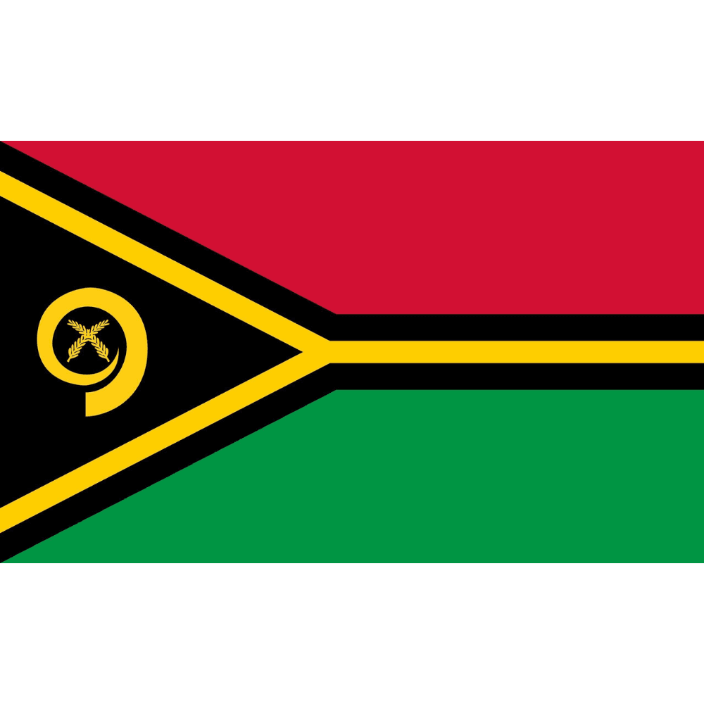 Vanuatu Flag Display Polyester-Globe Flags