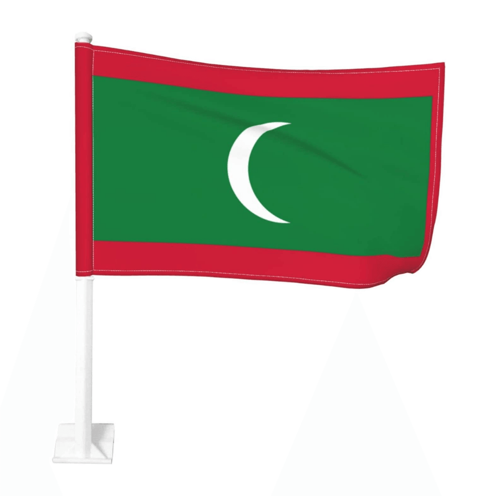 Maldives Car Window Mounted Flag For Car Flag-Globe Flags