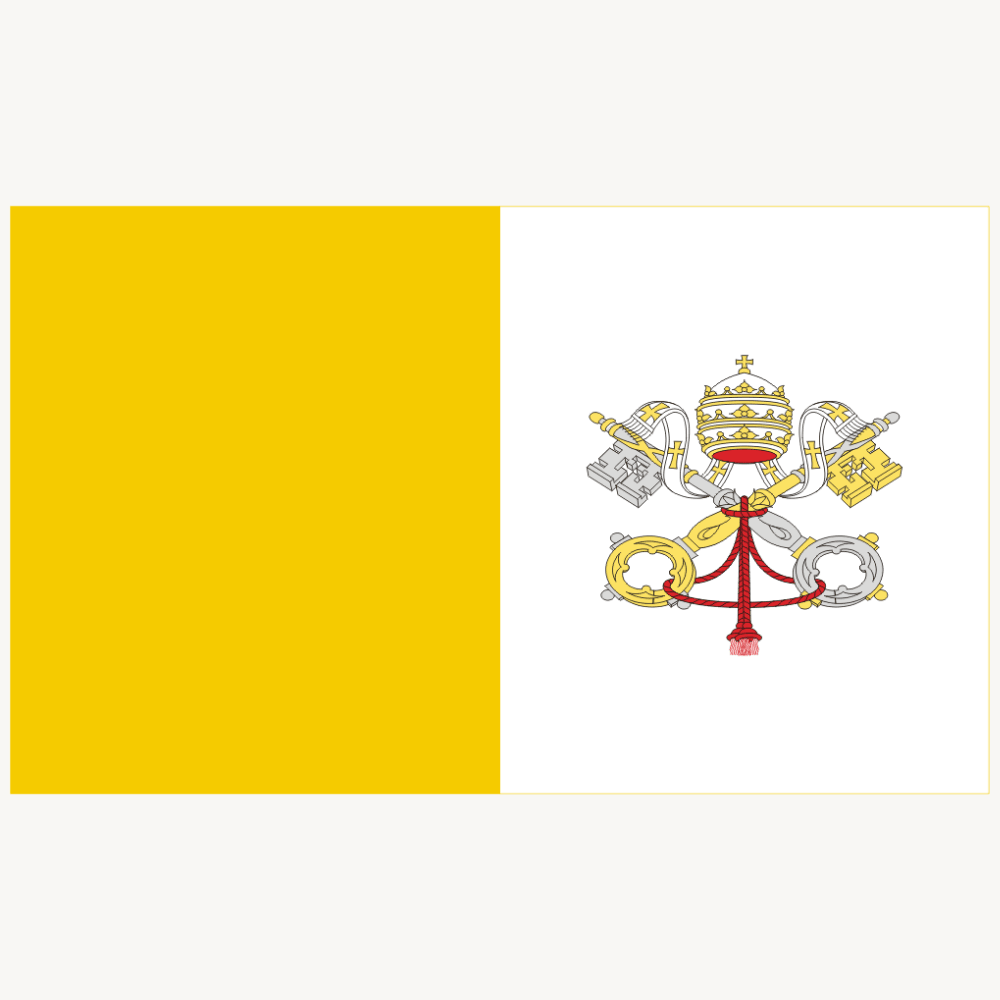 Vatican City Car Flag - product view