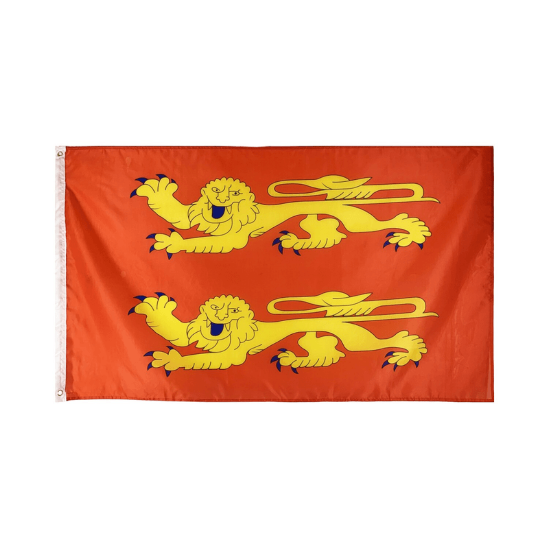 France Basse Normandie Flag - front view on white background
