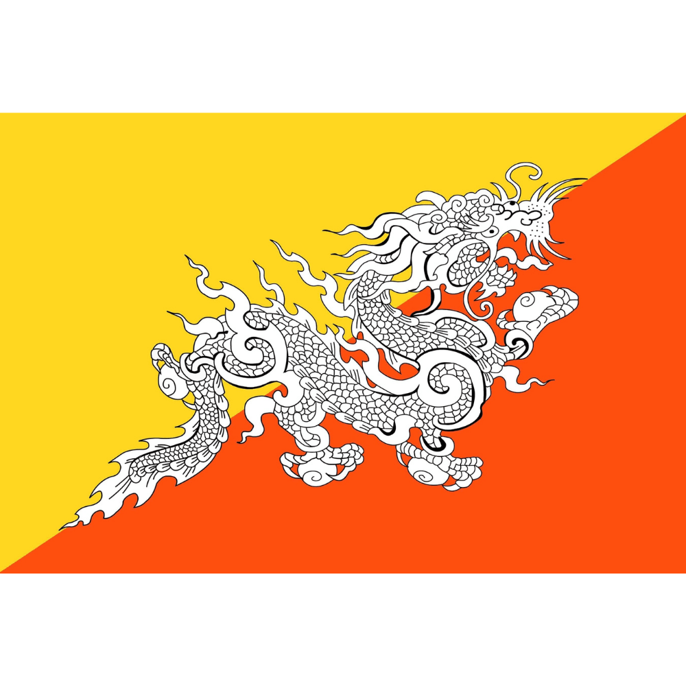 Bhutan National Flag Polyester-Globe Flags