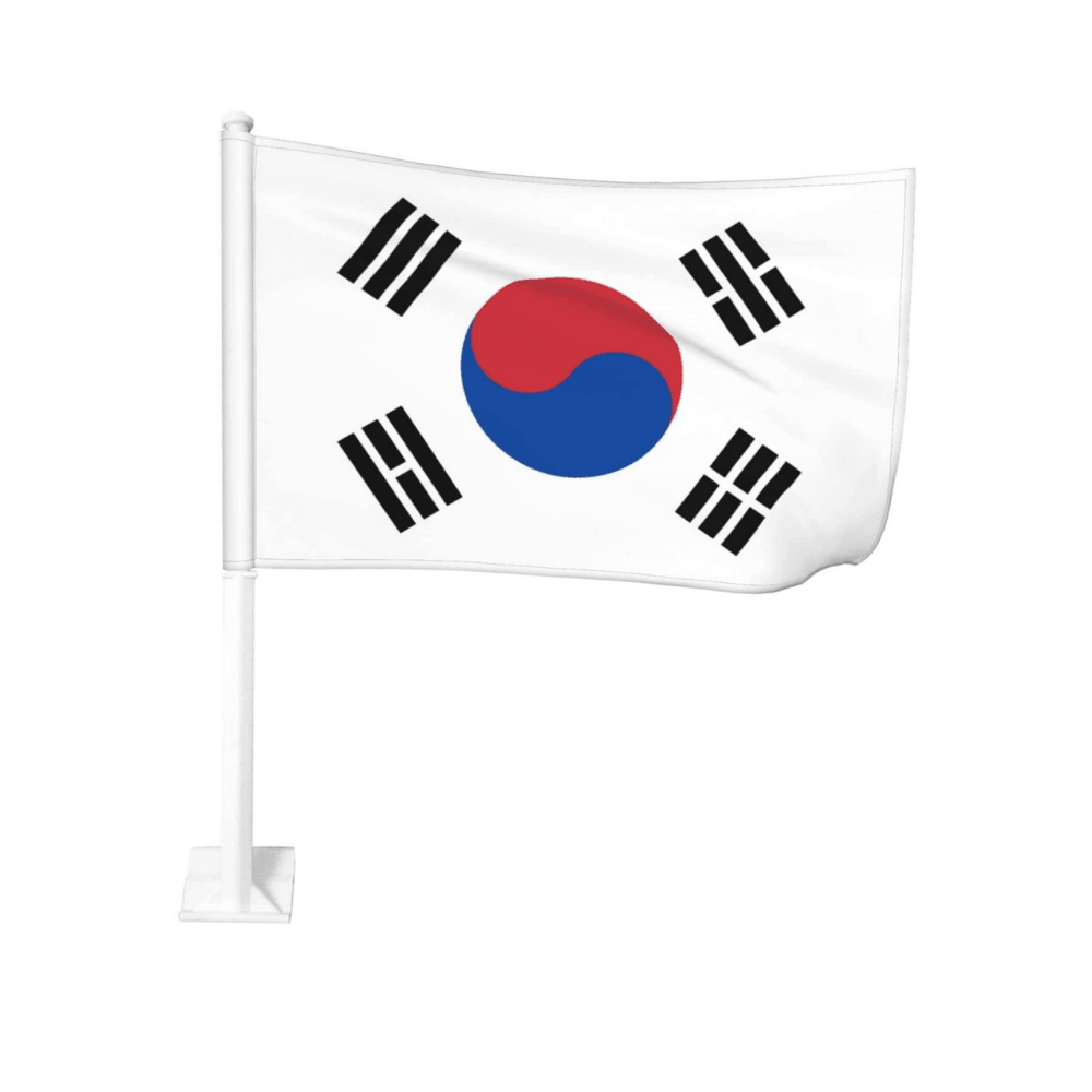 Korea South Car Flag-Globe Flags