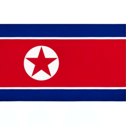 North Korean Flag-Globe Flags