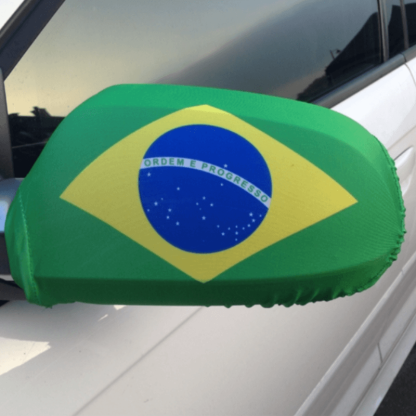 Brazil Car Mirror Flag-Globe Flags