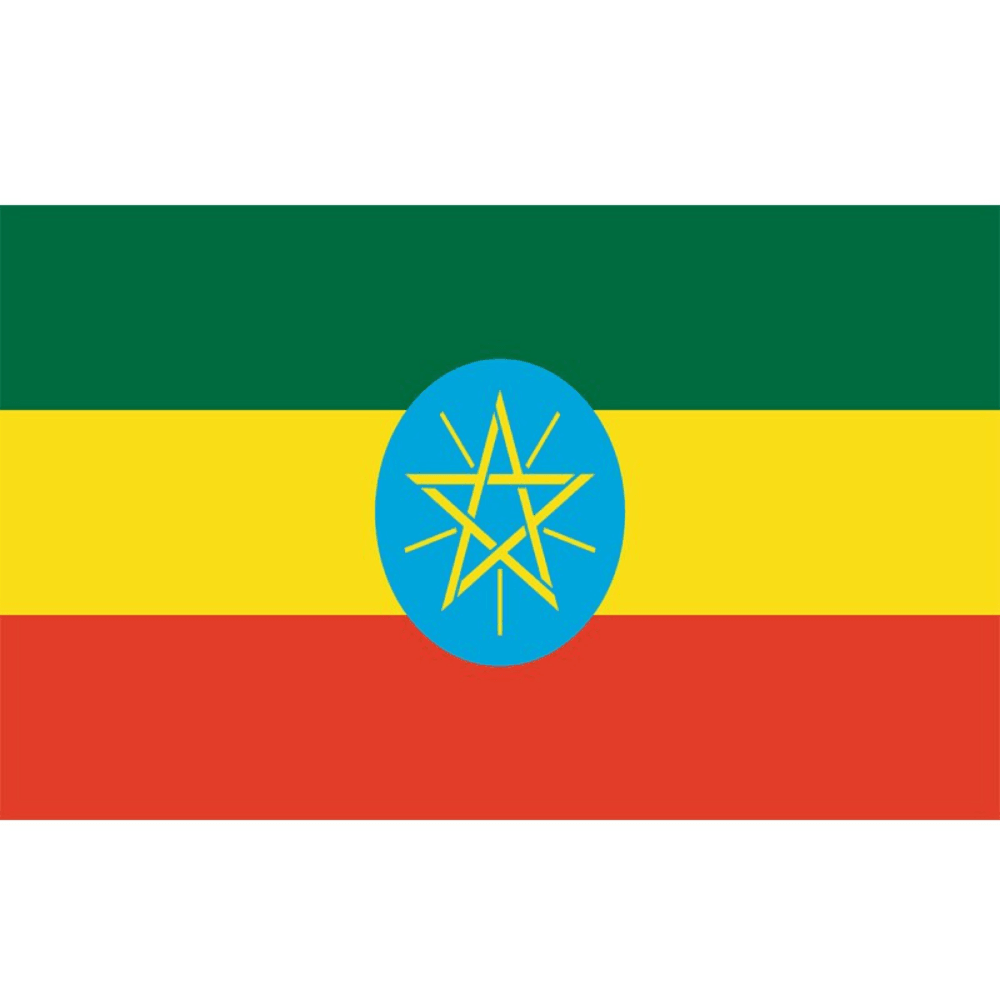 Ethiopian National Country Flag-Globe Flags