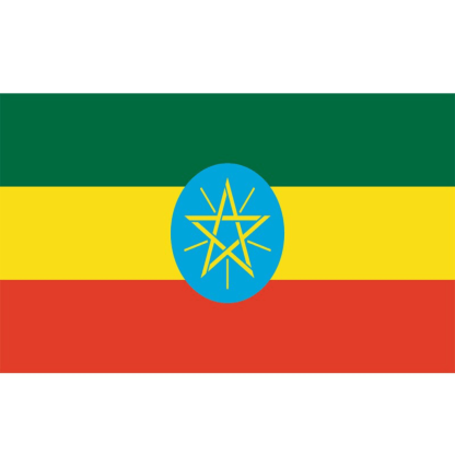 Ethiopian National Country Flag-Globe Flags