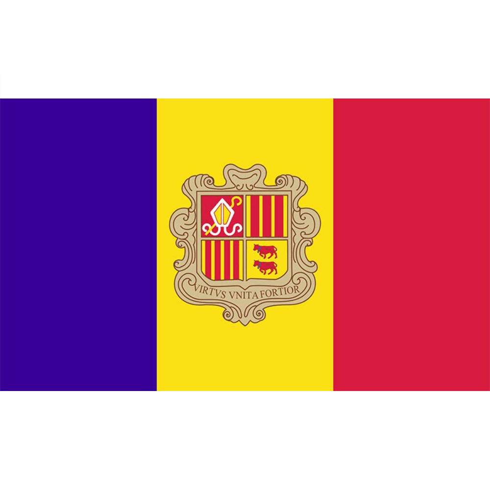 Andorra Flag Polyester-Globe Flags
