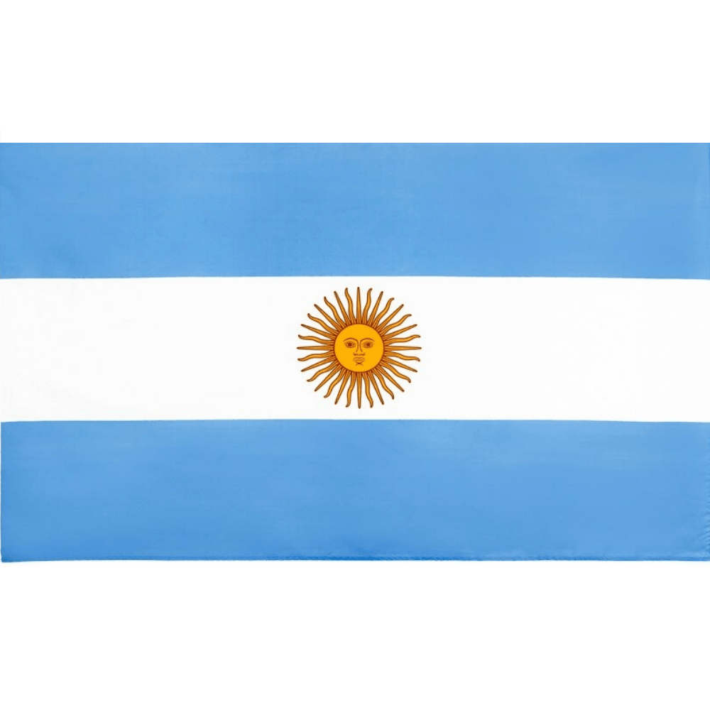 Argentinean National Flag – Premium Polyester Flag for Indoor Outdoor-Globe Flags