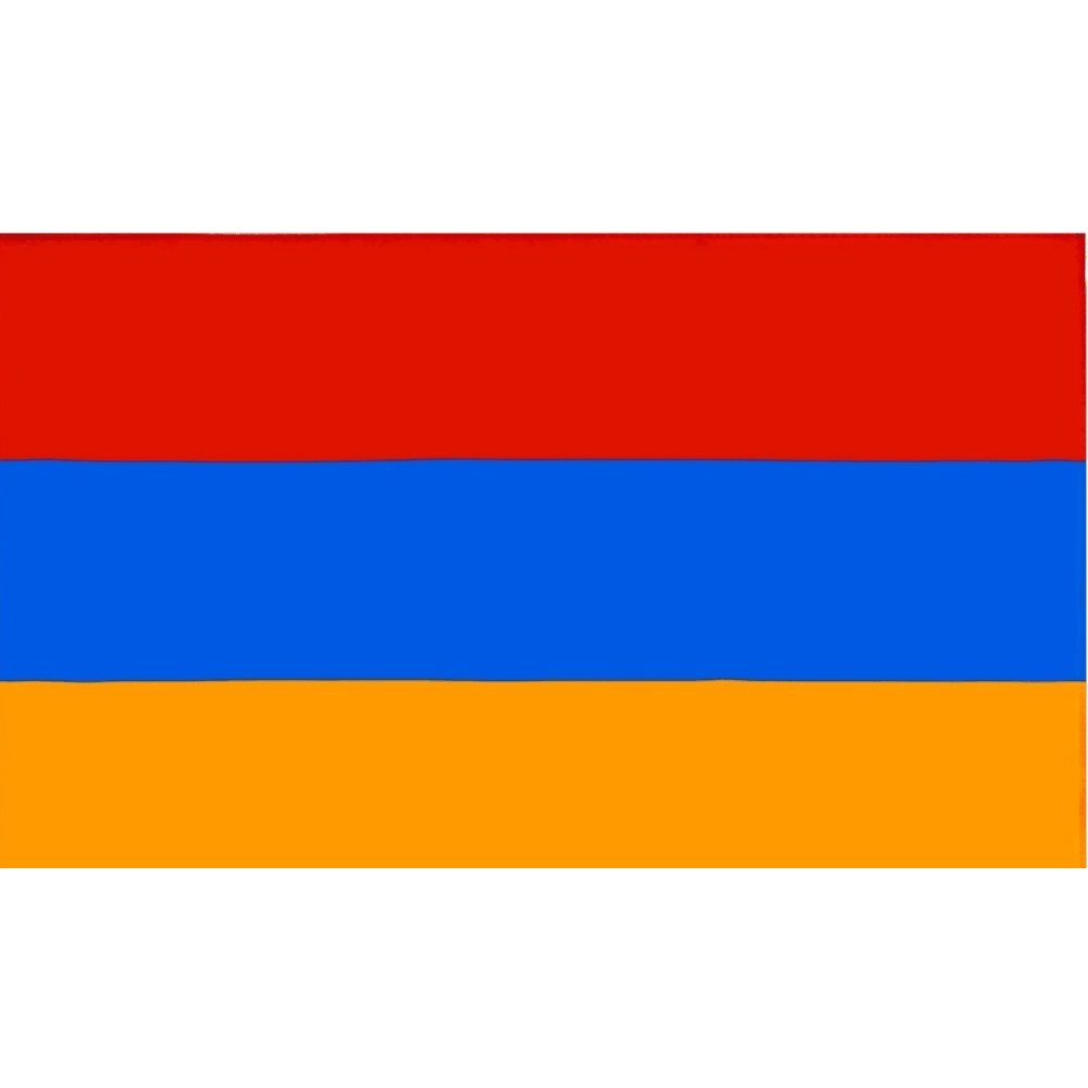 Armenian Republic Flag - front view on white background