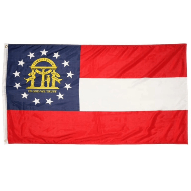 Georgia State Flag – High-Quality Flag for Indoor and Outdoor Use-Globe Flags