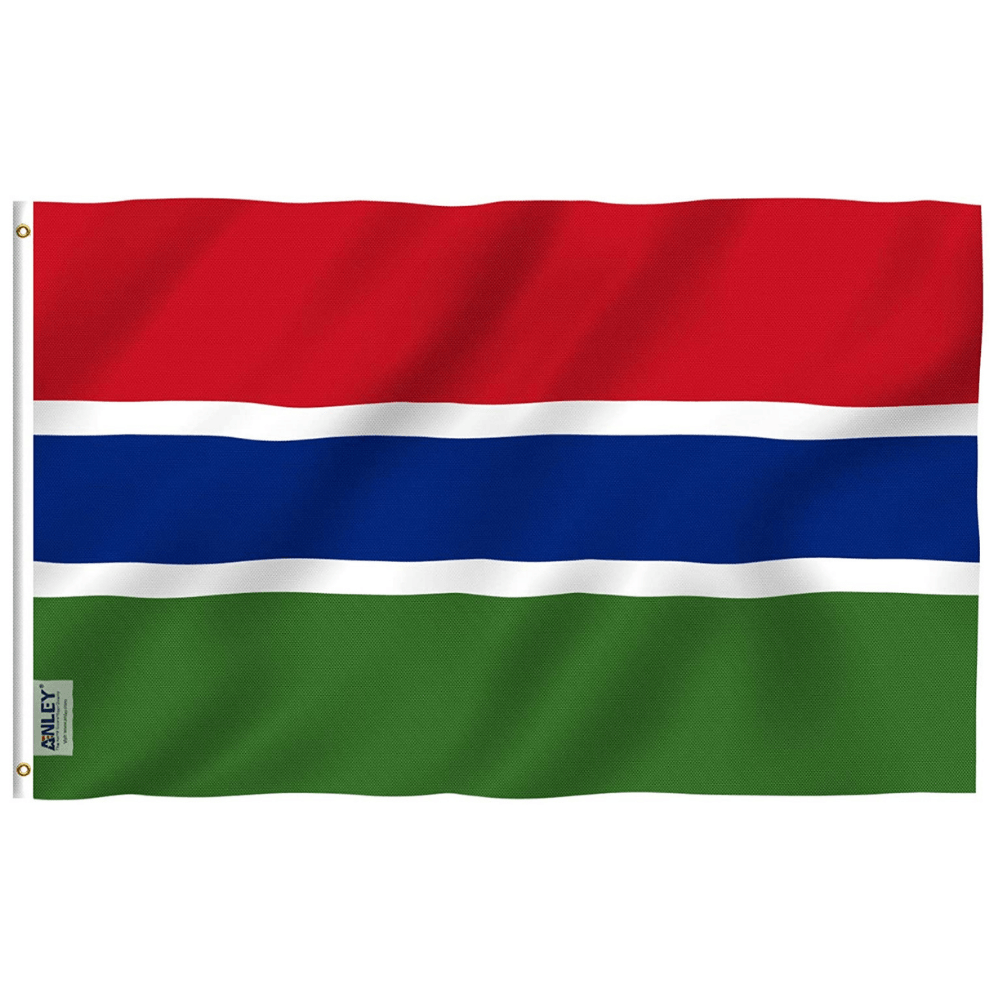 Gambia Flag Polyester Material-Globe Flags