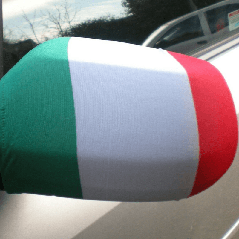Italy Car Mirror Flag-Globe Flags