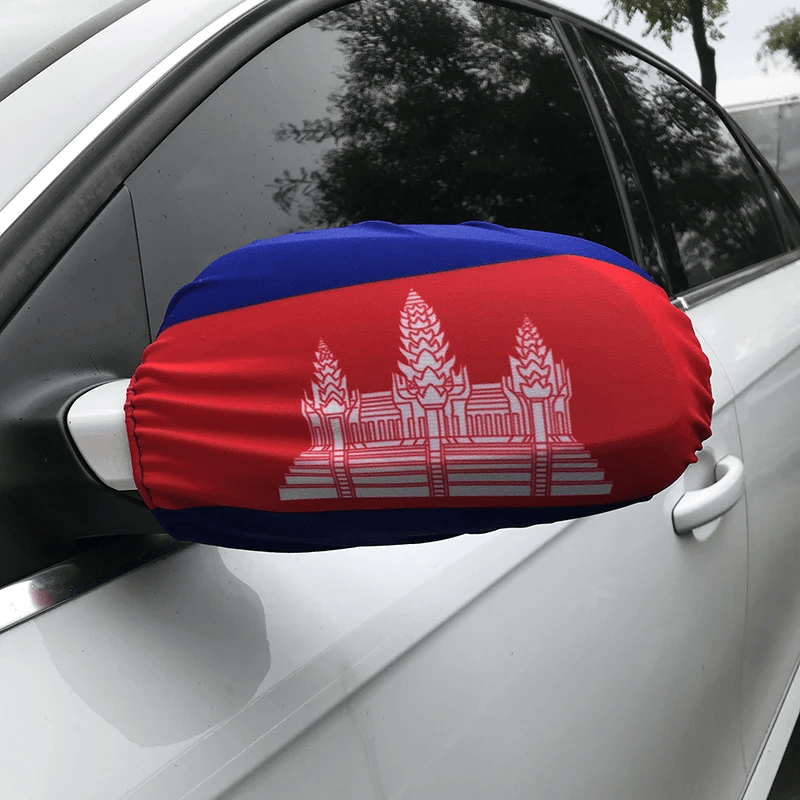 Cambodia Car Mirror Flag - product view
