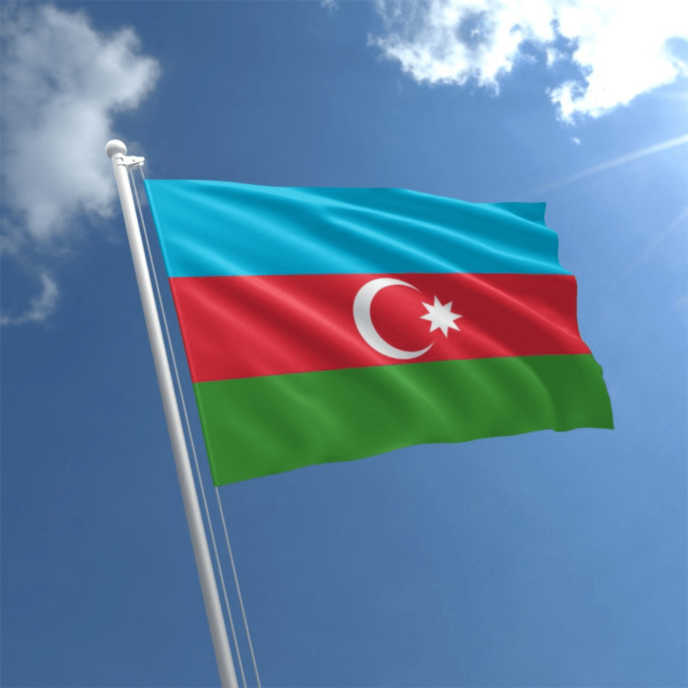 Azerbaijan National Flag for Proud And Patriotic Display-Globe Flags