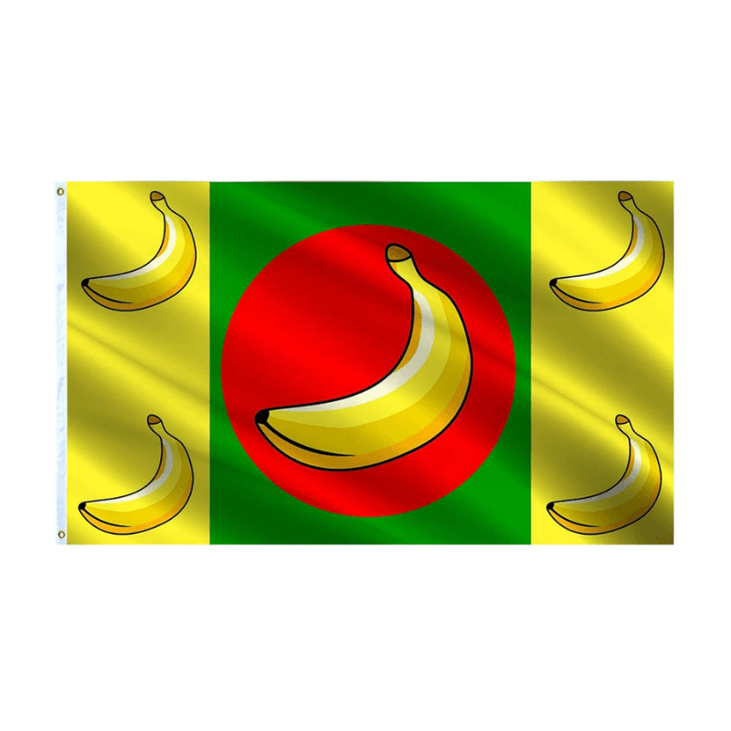 United States Political Statement Banana Republic Flag-Globe Flags