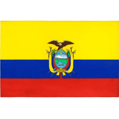 Ecuadorian Flag, All Country Flags, Indoor/ Outdoor, Vivid, Fade Proof Polyester 90X150cm-Globe Flags