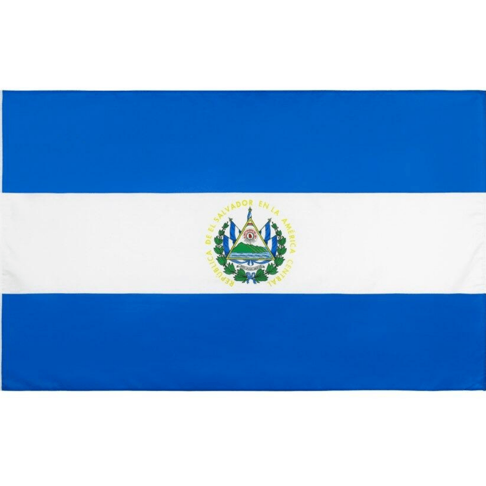 Salvadoran Flag Polyester Banner-Globe Flags