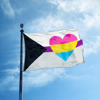 Demisexual Panromantic Heart Flag-Globe Flags