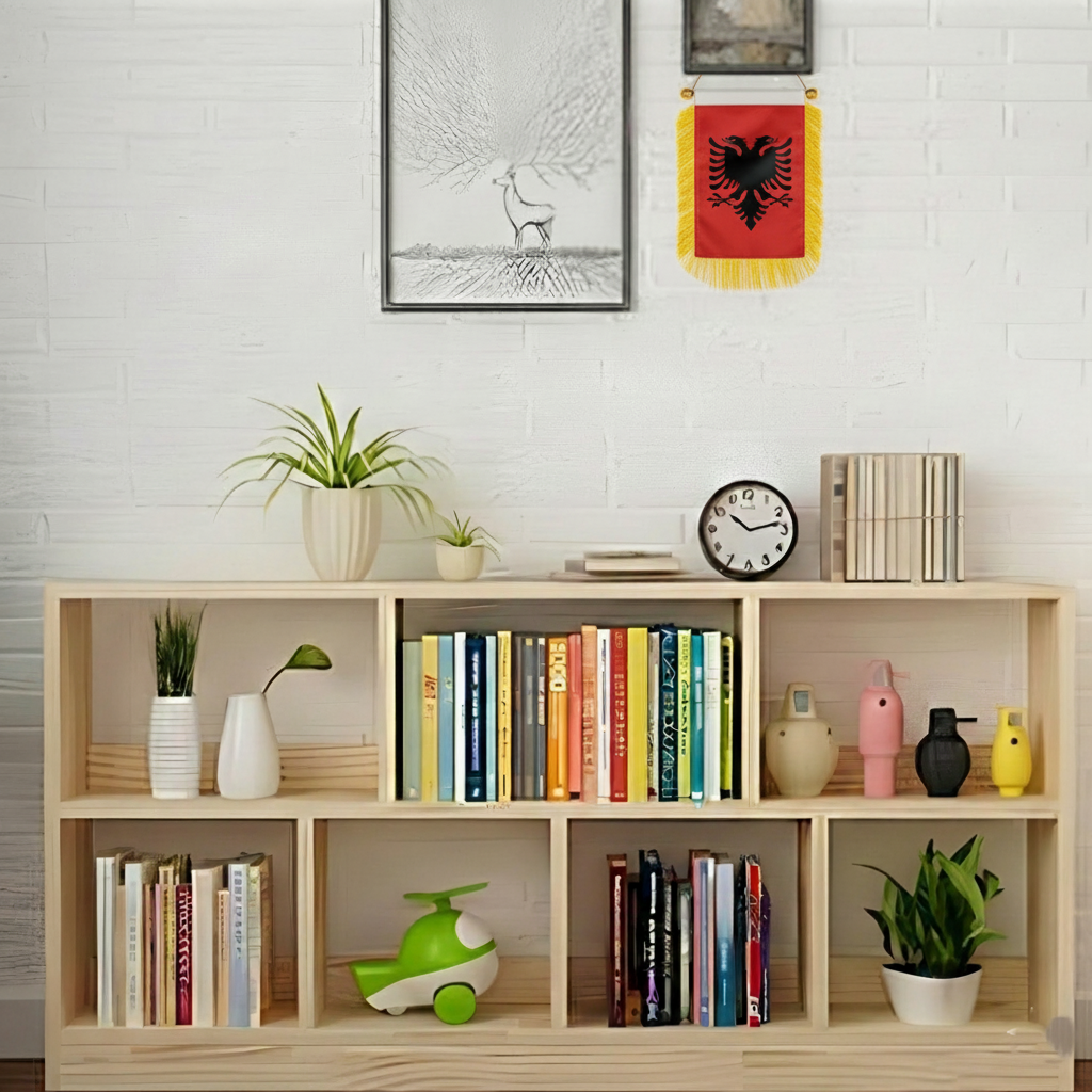 Official FIFA 2026 Albania Car Window Mini Decorative Flag