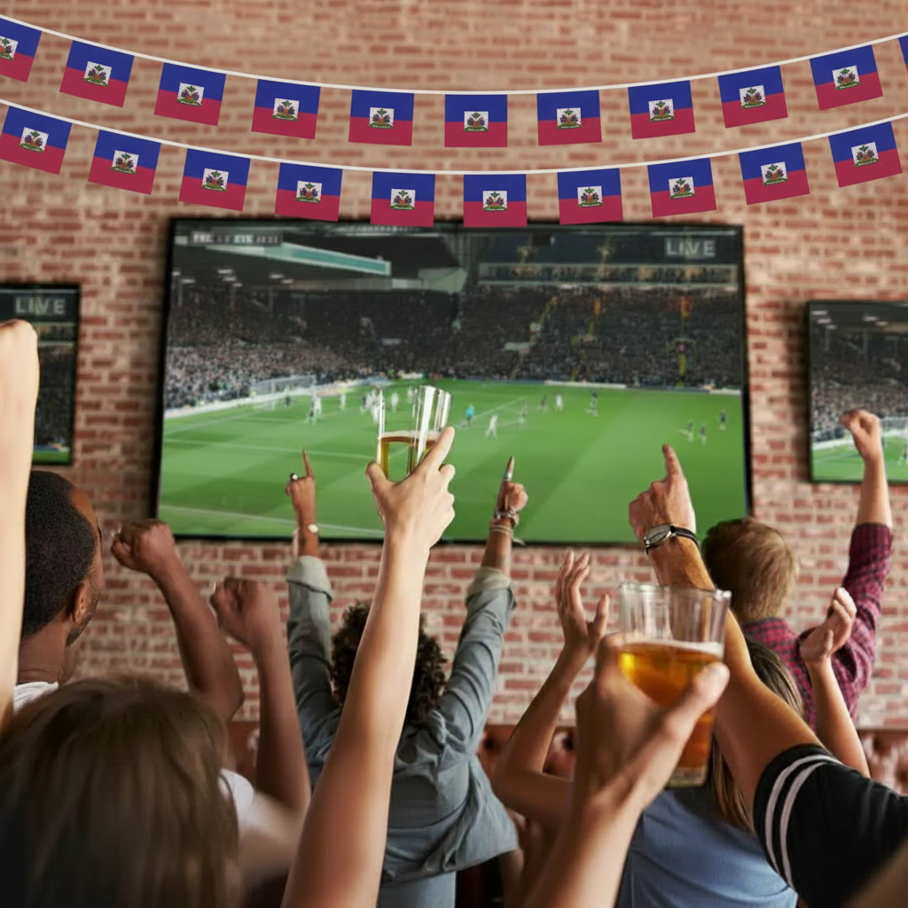 Official FIFA 2026 Haiti Flag Banner