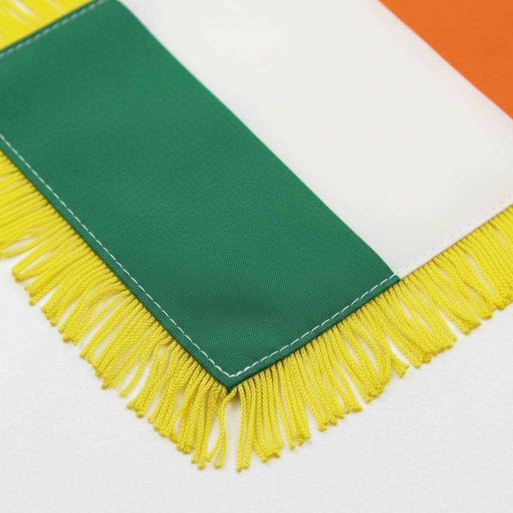 Official FIFA 2026 Ireland Car Window Mini Decorative Flag attached to car window