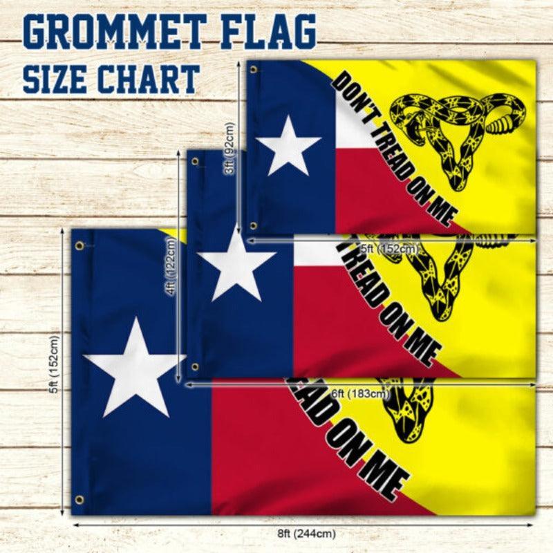 Grommet Texas Flag  A Bold Statement Of Strength Rights-Globe Flags