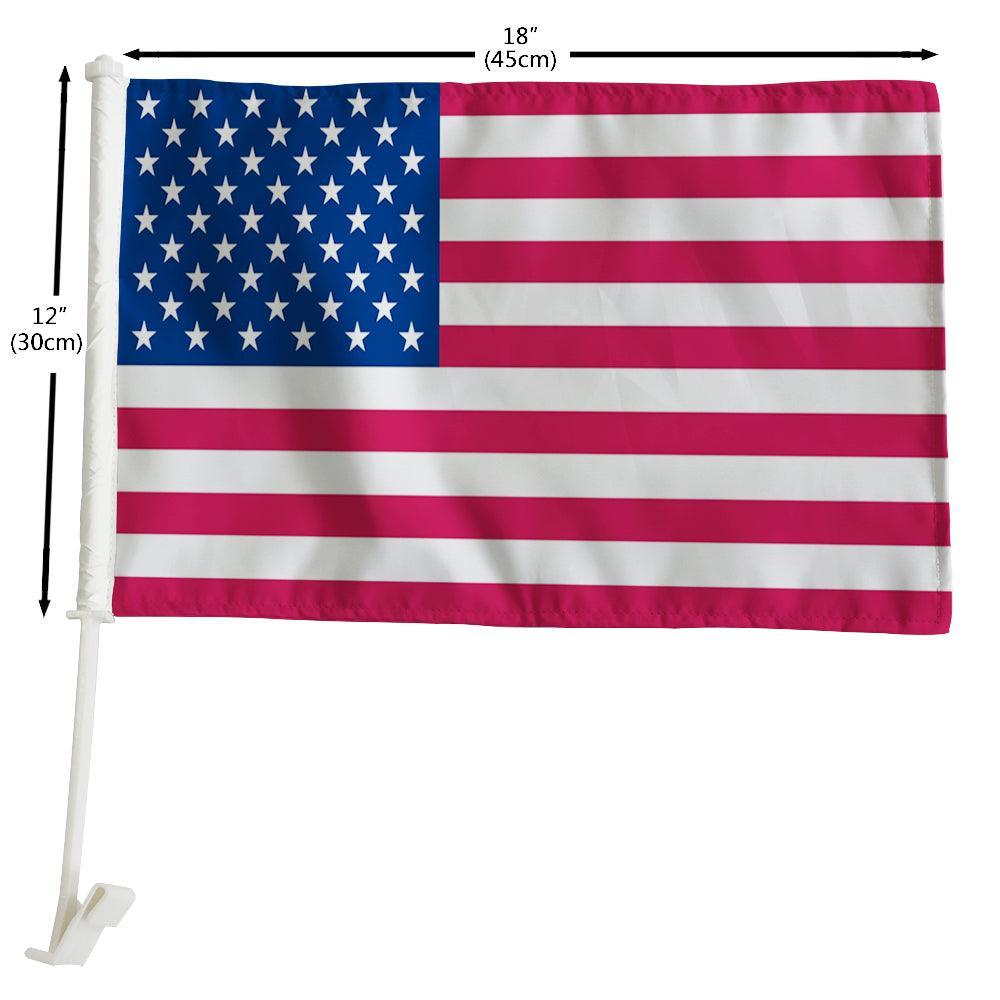 USA Car Window Flag-Globe Flags