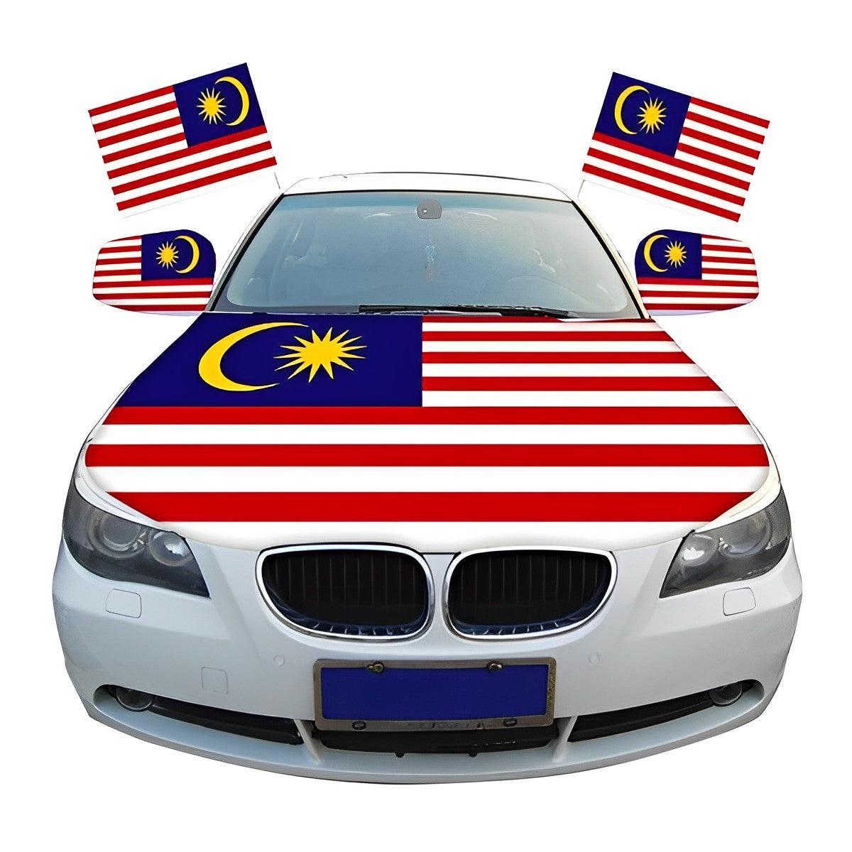 Malaysia Car Hood Flag-Globe Flags