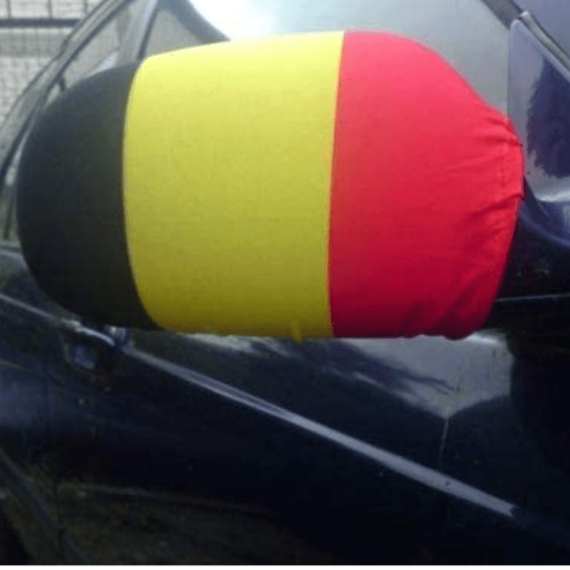 Belgium Car Mirror Flag-Globe Flags