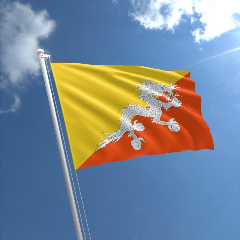 Bhutan National Flag Polyester-Globe Flags