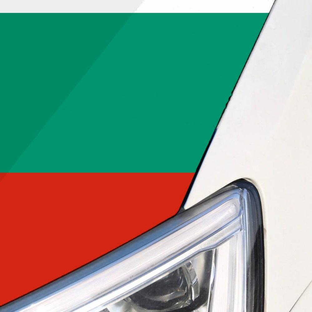 Bulgaria Car Hood Flag – Patriotic Polyester Vehicle Cover for Events-Globe Flags